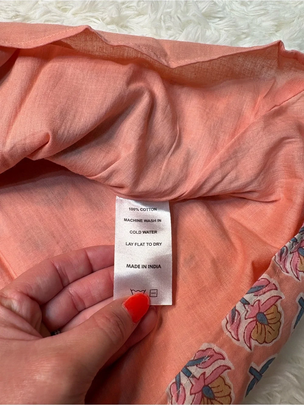 Marea by Liz Joy Sarah Flutter Dress in Coral Multi, EUC size small - Picture 4 of 7